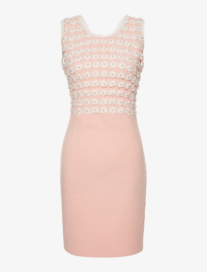 Robe buste à empiècement - rose - 3