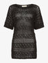 Robe-pull filet - noir - 1