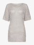 Robe-pull filet - gris - 1