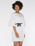 Robe ample à pois - blanc - 5