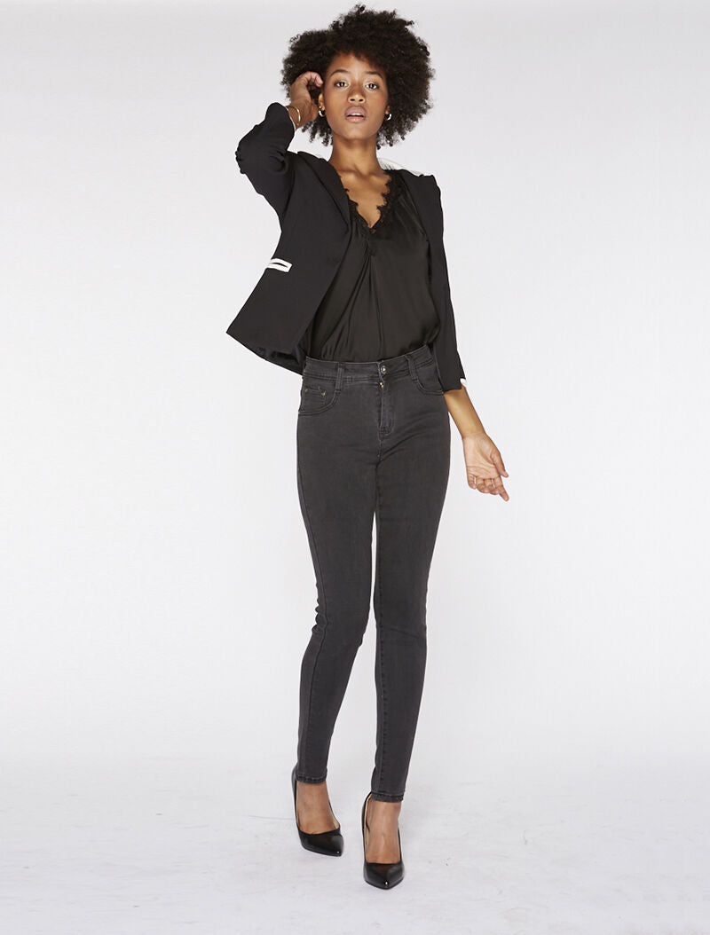 Veste bicolore - noir - 2