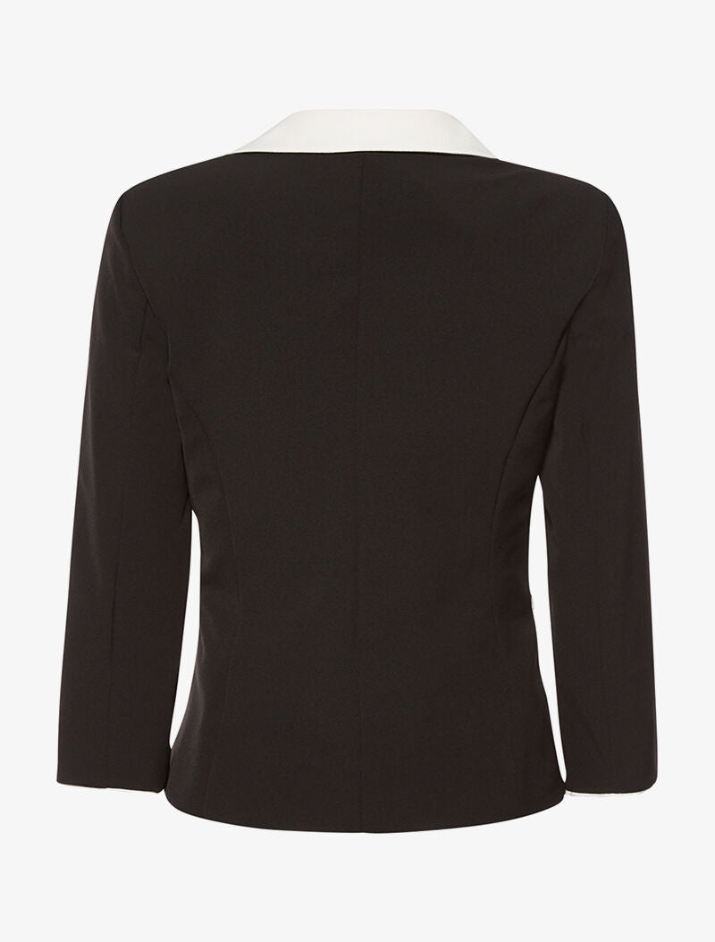 Veste bicolore - noir - 4