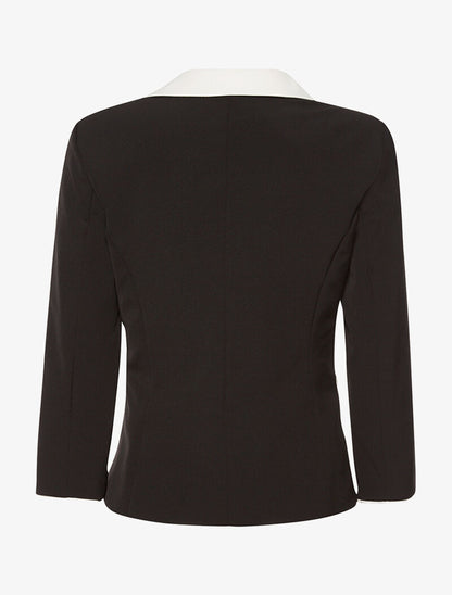 Veste bicolore - noir - 4