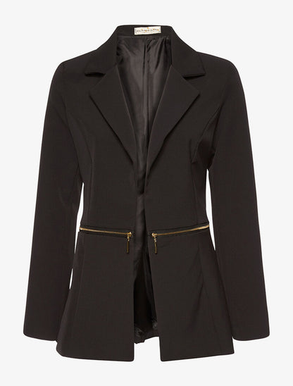 Blazer à longs zips - noir - 1