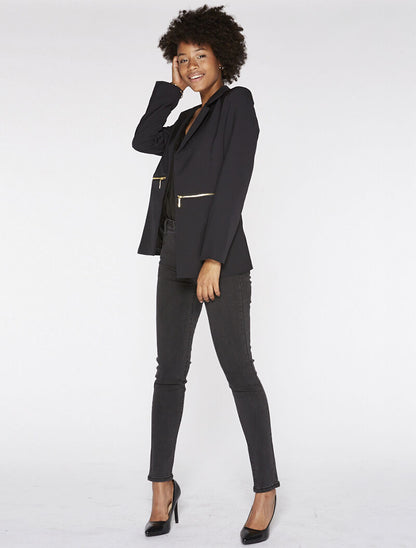 Blazer à longs zips - noir - 2