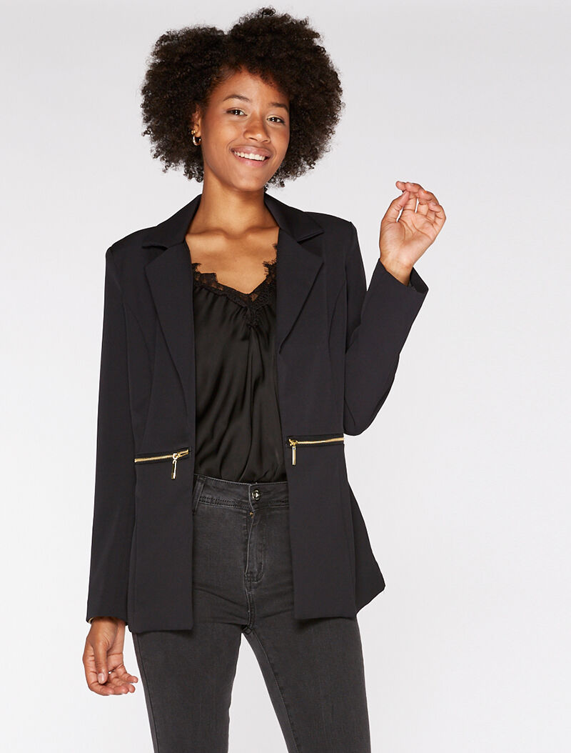 Blazer à longs zips - noir - 3