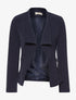 Blazer col asymétrique - marine - 3