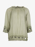Blouse ample plis délavés - vert - 1