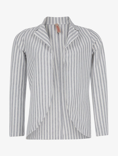 Veste légère rayée - gris - 1