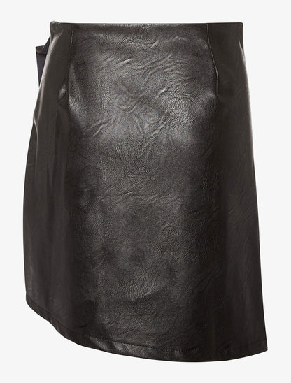 Jupe frange plissée - noir - 2