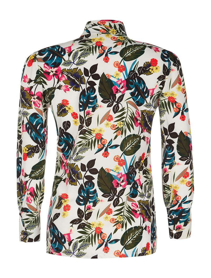 Blouse imprimée jungle - blanc - 2