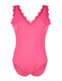 Body dentelle effilochée - fushia - 1