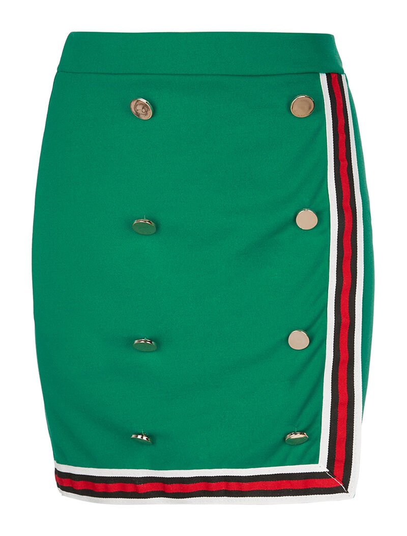 Jupe à lignes sport - vert - 3