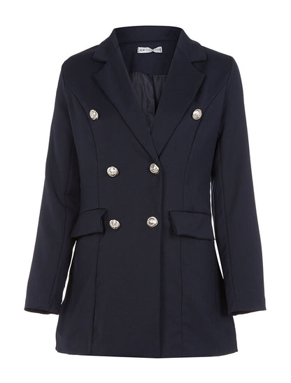 Veste coupe droite - marine - 1
