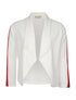 Veste manches à lignes - blanc - 4