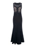 Robe longue buste dentelle - noir - 7