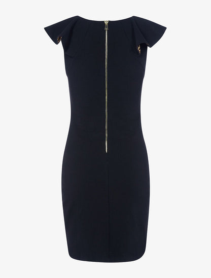 Robe à volants léopard - noir - 2