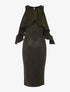 Robe pailletée bras tombant - or - 2
