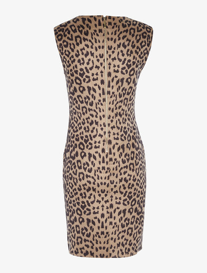 Robe imprimée bas zippé - leopard - 2