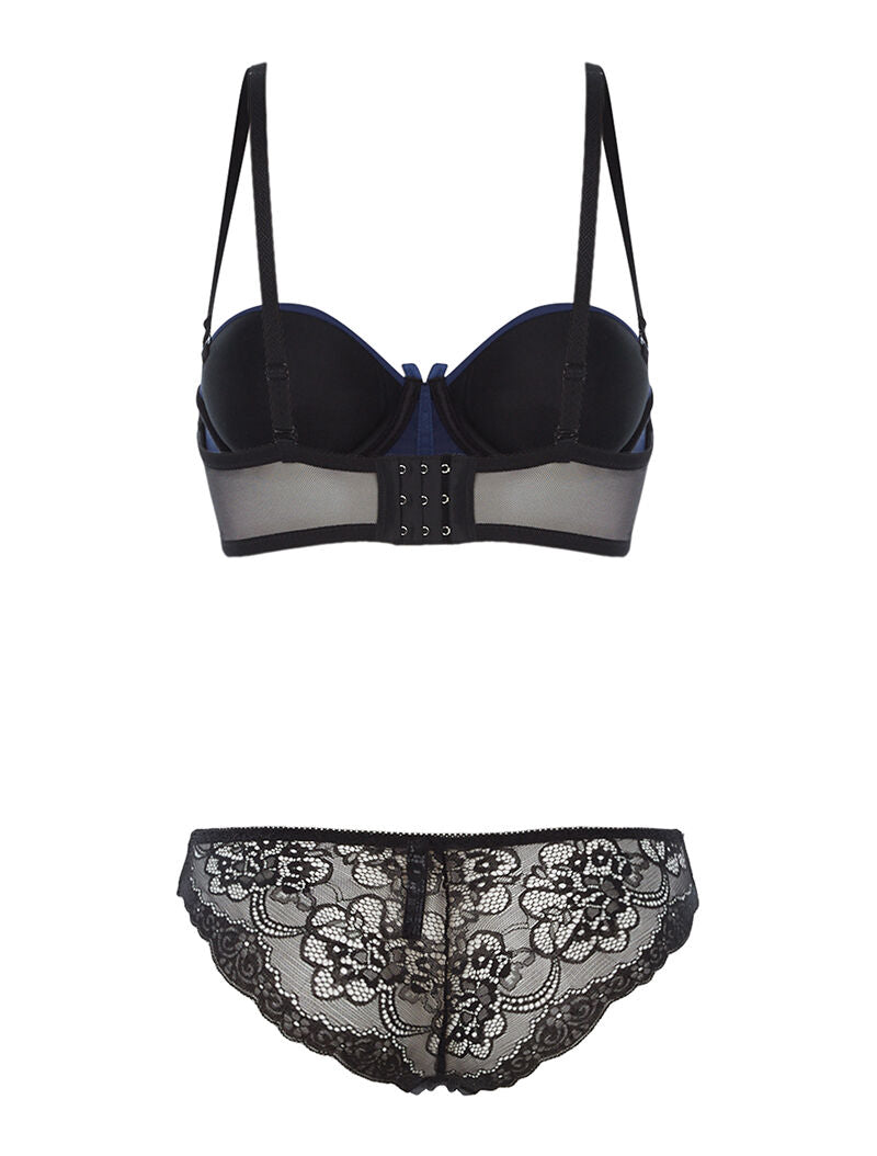 Ensemble SG à corbeille et culotte - noir/marine - 2
