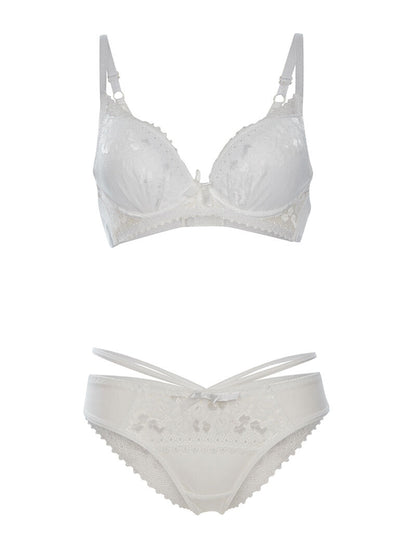 Ensemble SG et culotte fines lanières - blanc - 1