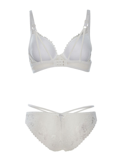 Ensemble SG et culotte fines lanières - blanc - 2