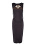 Robe à buste frangé - noir - 1