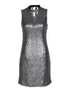 Robe de soirée ornée de sequins - argent - 1
