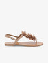 Tongs fleuries beige - Beige - 1