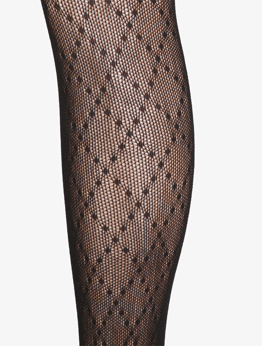 Collants résille fantaisies - Noir - 2