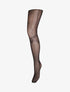 Collants en résille effet jarretière - Noir - 3