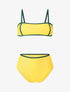 Bikini à liserés contrastants - Jaune - 4