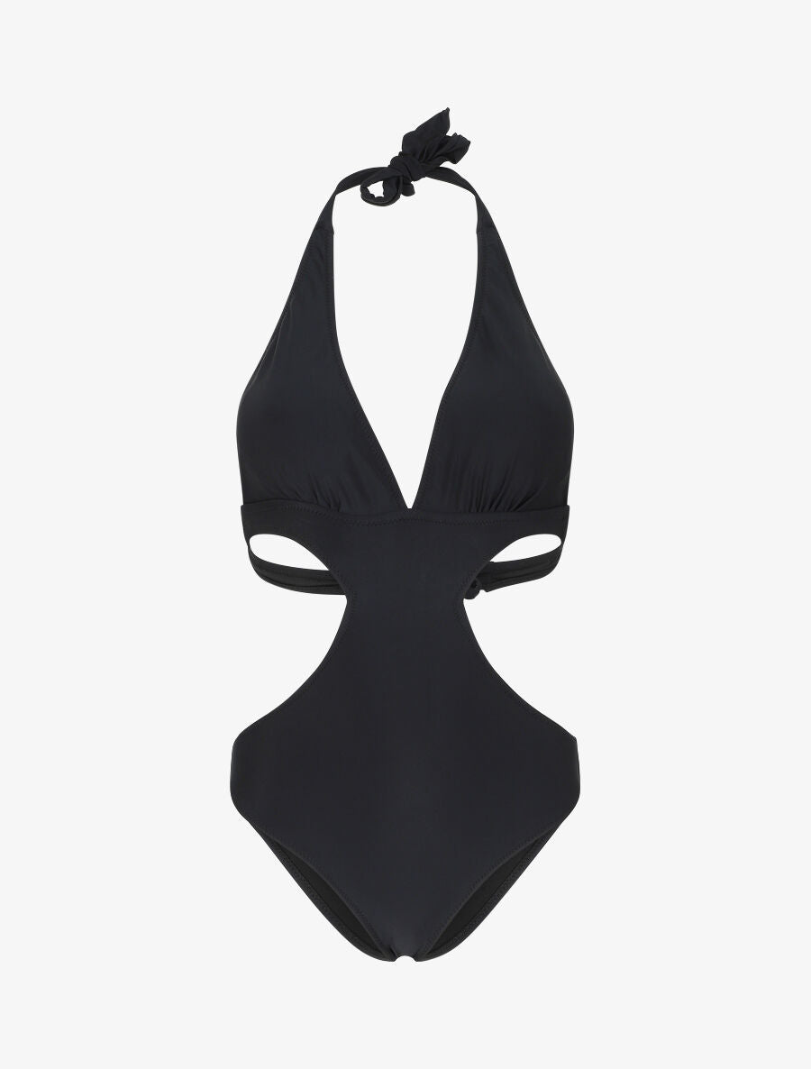 Maillot de bain échancré - Noir - 1