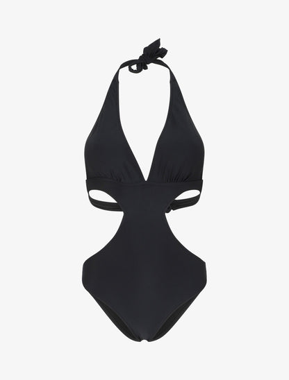 Maillot de bain échancré - Noir - 1