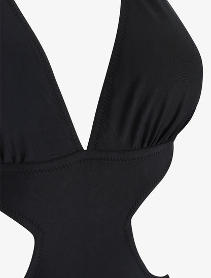 Maillot de bain échancré - Noir - 3