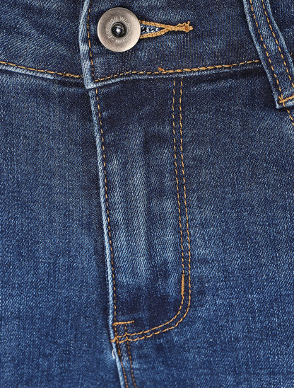 Jean push up coupe flare - Bleu - 3