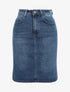 Jupe en jean coupe droite - Bleu - 4