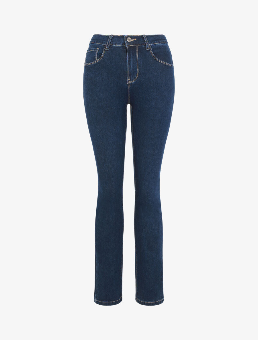 Jean grande taille push-up coupe slim - Bleu - 1
