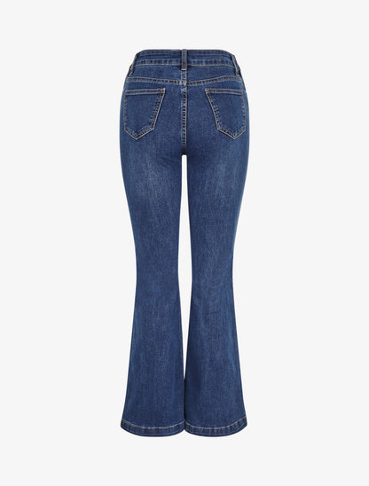 Jean classique coupe flare - Bleu - 2