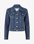 Gerade Jeansjacke - Blau