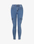 Jean style cargo coupe skinny - Bleu - 5