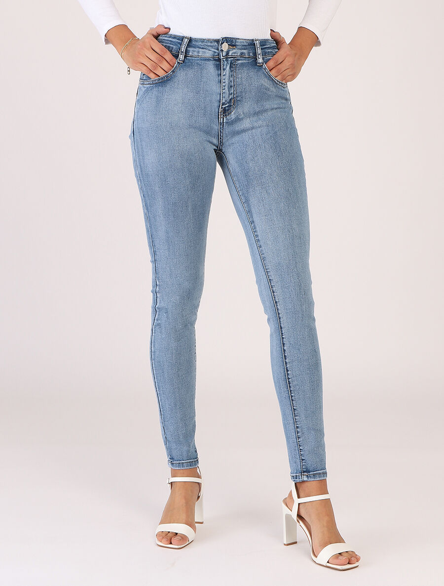 Jean push up coupe skinny - Bleu - 4
