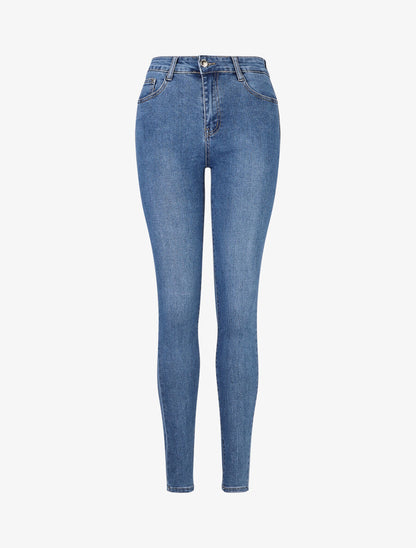 Jean push up coupe skinny - Bleu - 4