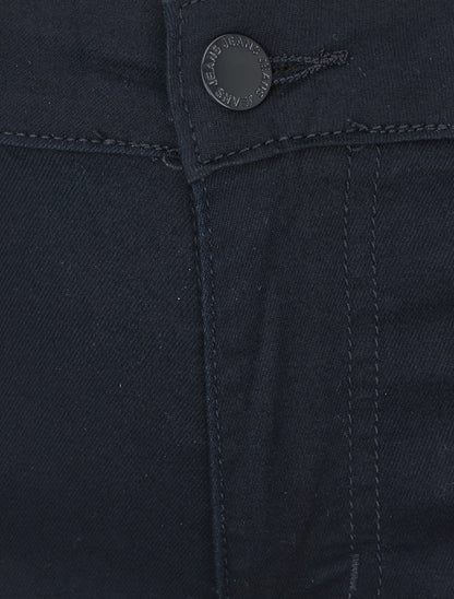 Jean skinny uni grande taille - Marine - 3