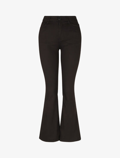 Jean flare taille standard uni - Noir - 1