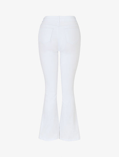 Jean flare taille standard uni - Blanc - 2