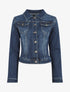 Veste en jean droite - Bleu - 1