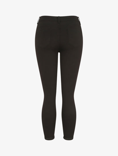 Jean push up à revers coupe skinny - Noir - 3