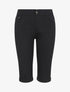 Bermuda uni coupe droite - Noir - 5
