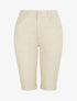 Bermuda push up uni à ourlets - Beige - 1